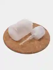 Белый флакон для жидкостей, с дозатором и помпой, 2 объема