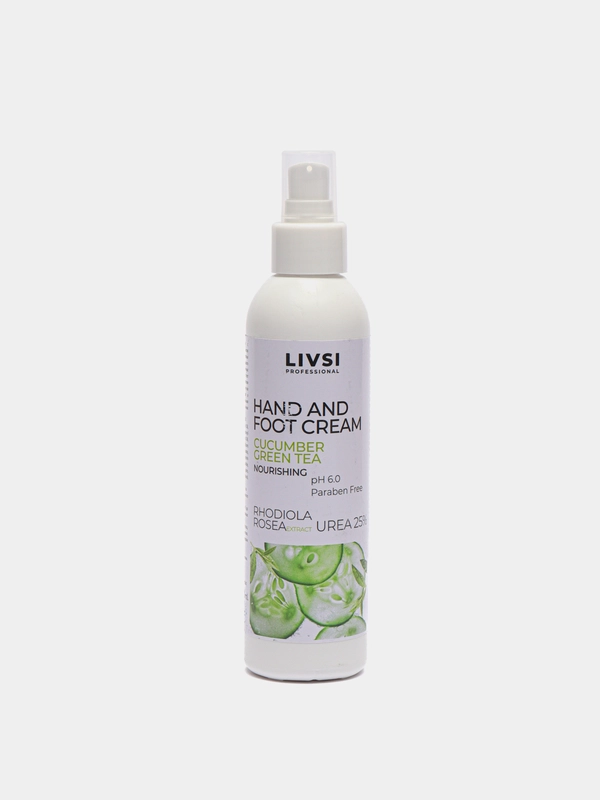 Крем для рук и ног "Cucumber Green tea" 200 мл LIVSI PROFESSIONAL