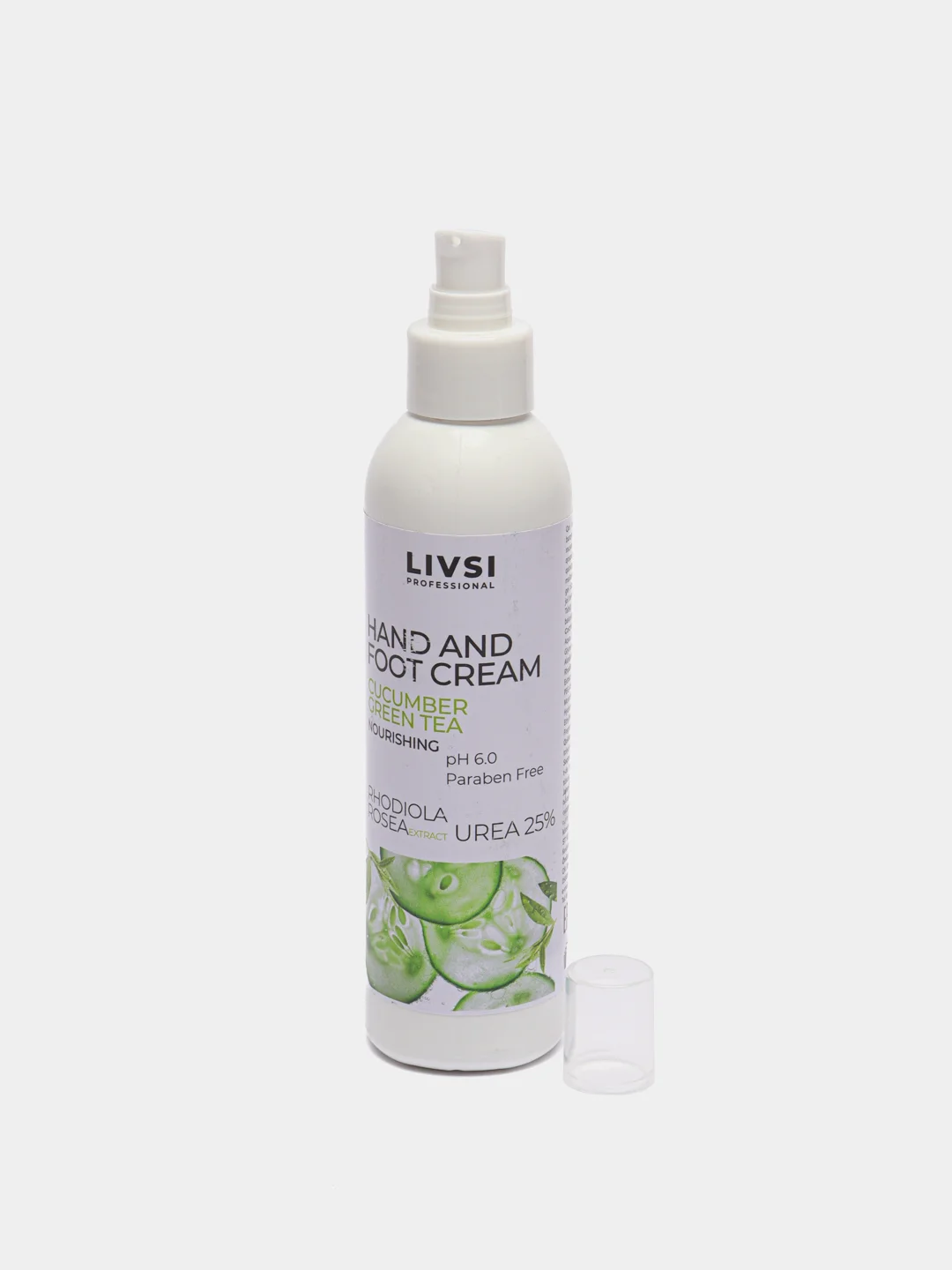 Крем для рук и ног "Cucumber Green tea" 200 мл LIVSI PROFESSIONAL