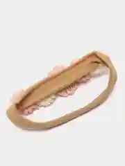 Бежевый мягкий ободок на голову