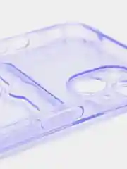 Лавандовый чехол с карманом для карт iPhone 12, 13, Pro, Pro Max, прозрачный силикон