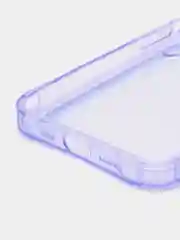 Лавандовый чехол с карманом для карт iPhone 12, 13, Pro, Pro Max, прозрачный силикон