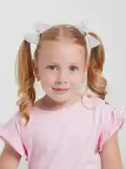 Белый бантики для девочек на каждый день
