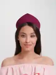 Бордовый кокошник