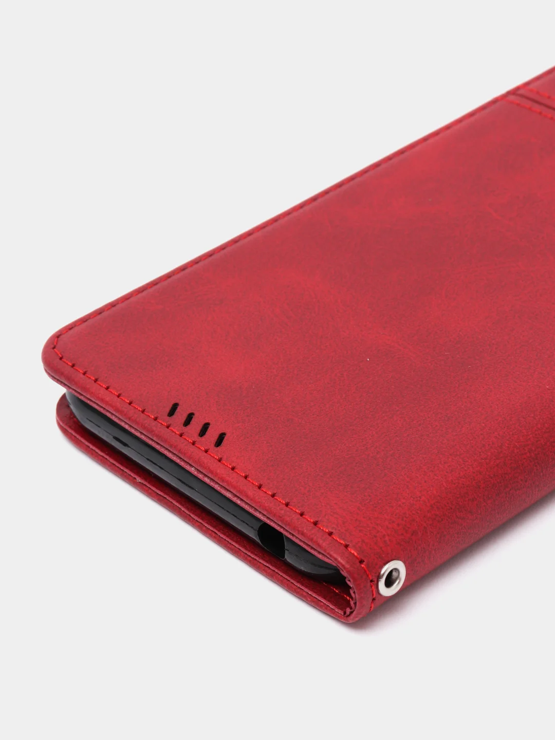 Красный чехол  книжка для Xiaomi Redmi  10 Pro / 10 Pro Max