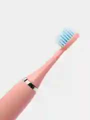 Розовый детская электрическая зубная щетка +7 дополнительных насадок / встроенный аккумулятор