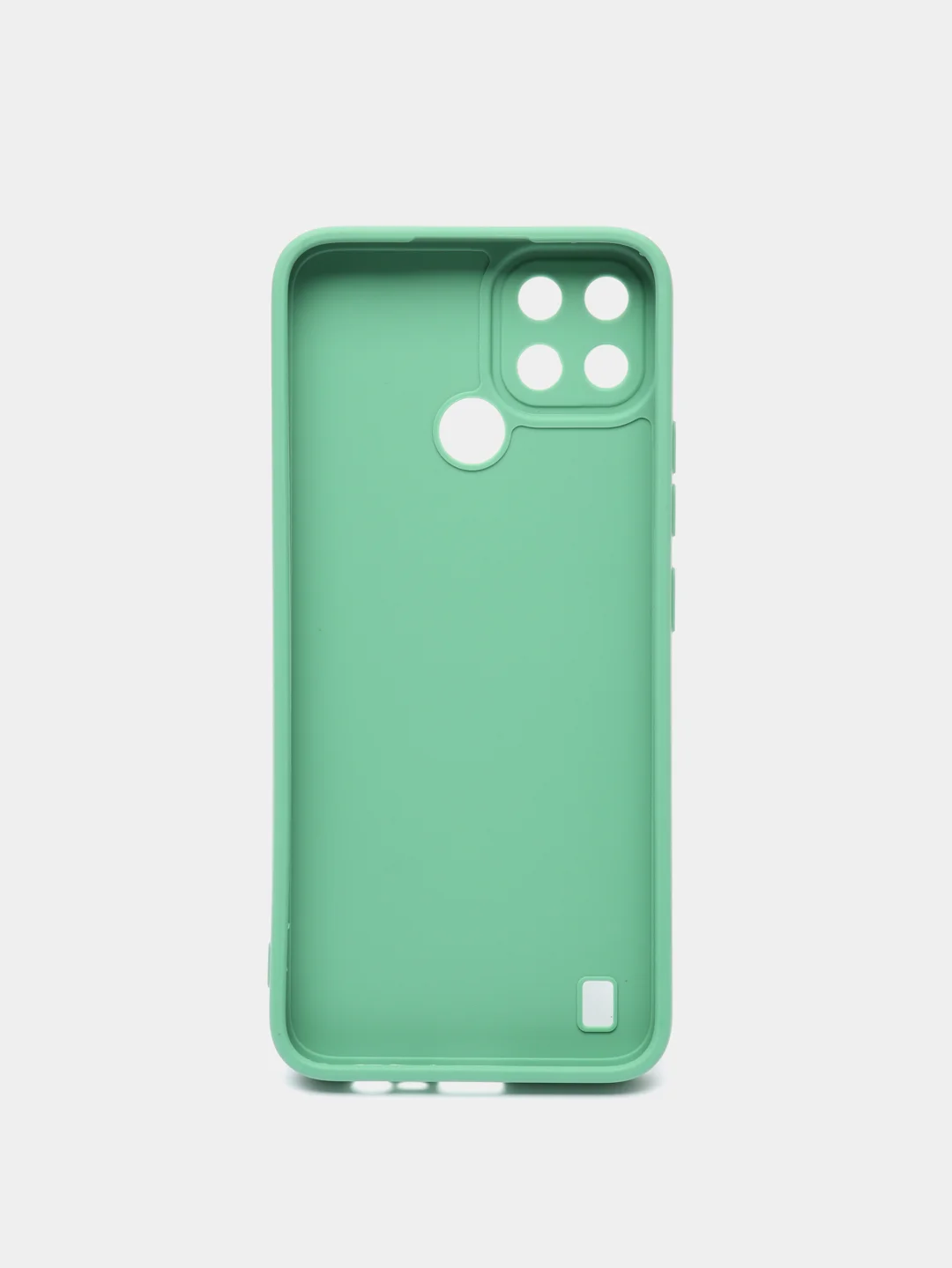 Зеленый чехол силиконовый матовый для Realme C11, C21, C21Y, Realme C30, C31, С33, C35