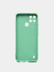 Зеленый чехол силиконовый матовый для Realme C11, C21, C21Y, Realme C30, C31, С33, C35