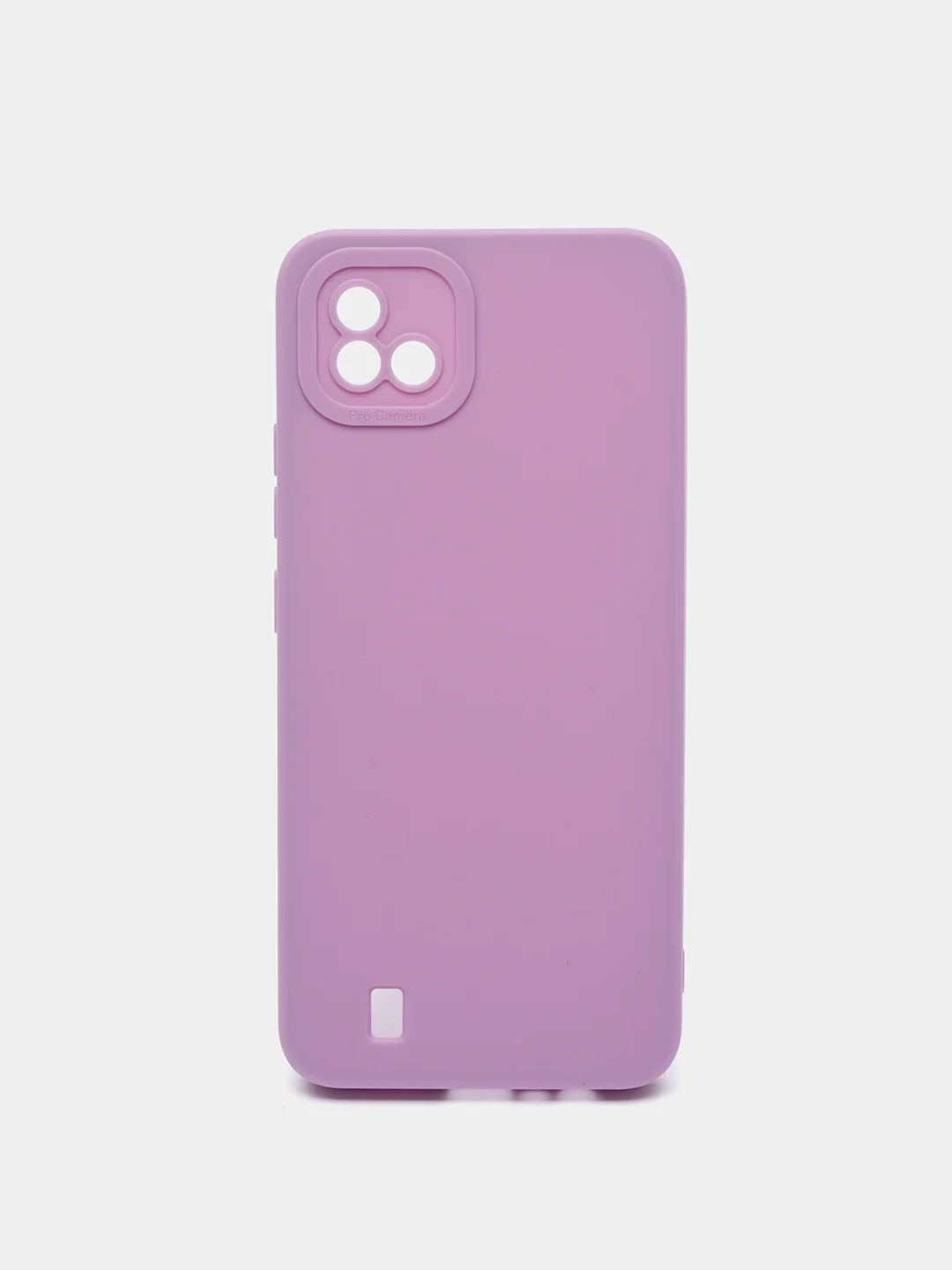 Фиолетовый чехол силиконовый матовый для Realme C11, C21, C21Y, Realme C30, C31, С33, C35
