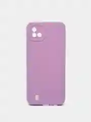 Фиолетовый чехол силиконовый матовый для Realme C11, C21, C21Y, Realme C30, C31, С33, C35