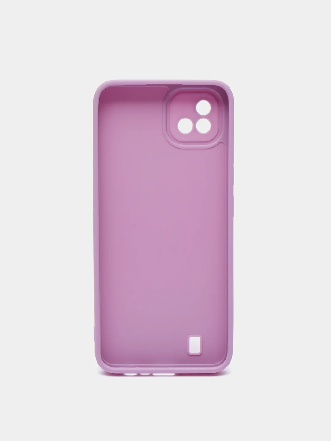 Фиолетовый чехол силиконовый матовый для Realme C11, C21, C21Y, Realme C30, C31, С33, C35