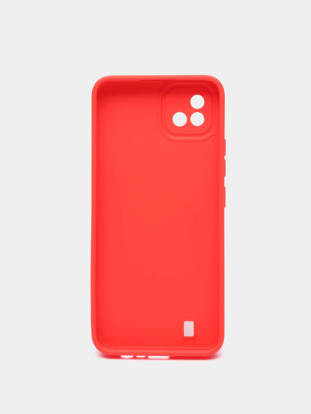 Красный чехол силиконовый матовый для Realme C11, C21, C21Y, Realme C30, C31, С33, C35