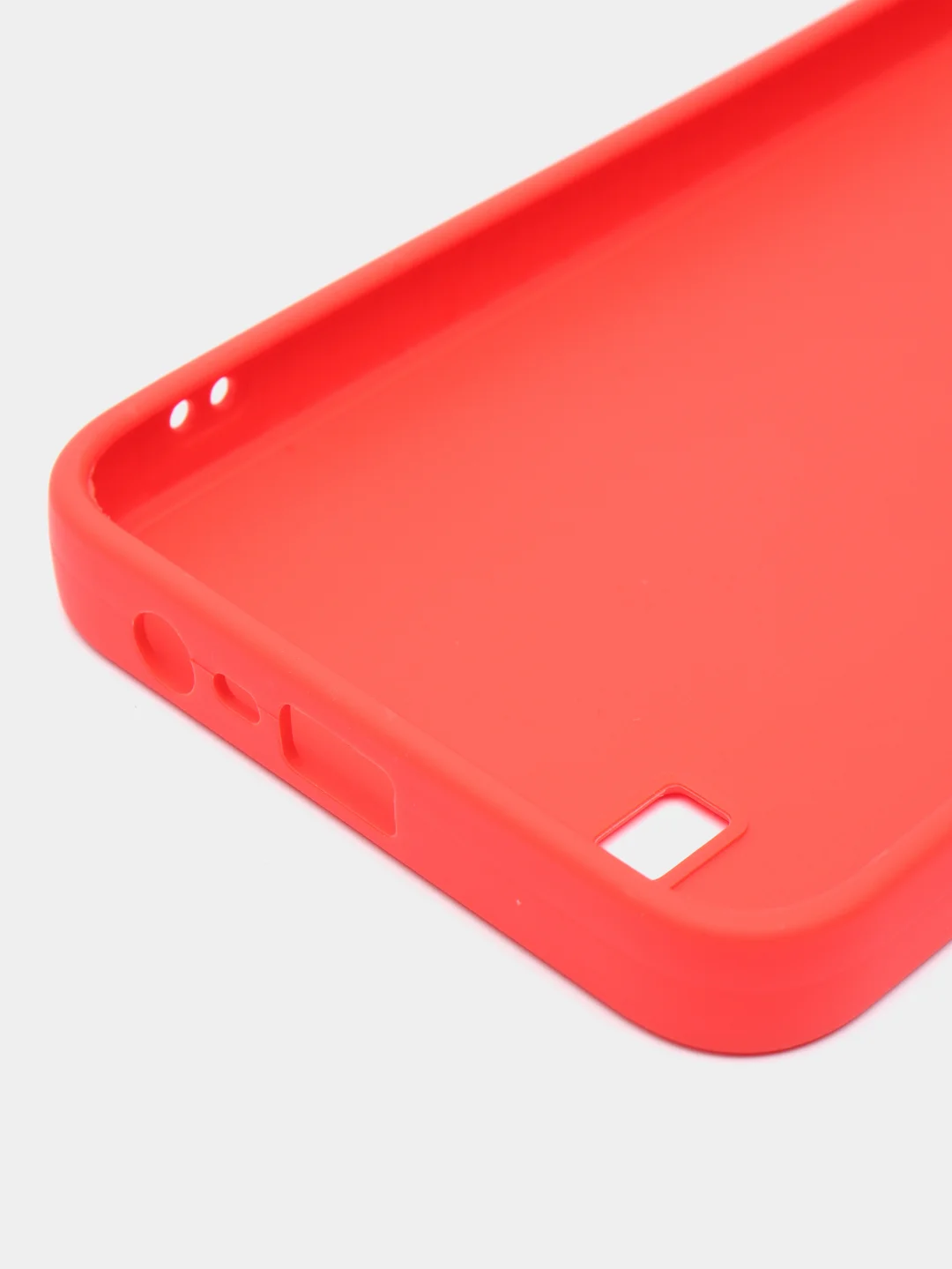 Красный чехол силиконовый матовый для Realme C11, C21, C21Y, Realme C30, C31, С33, C35