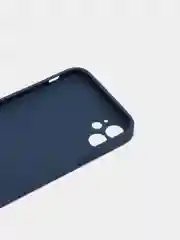 Темно-синий чехол для iPhone 11, силиконовый, со стеклянной панелью