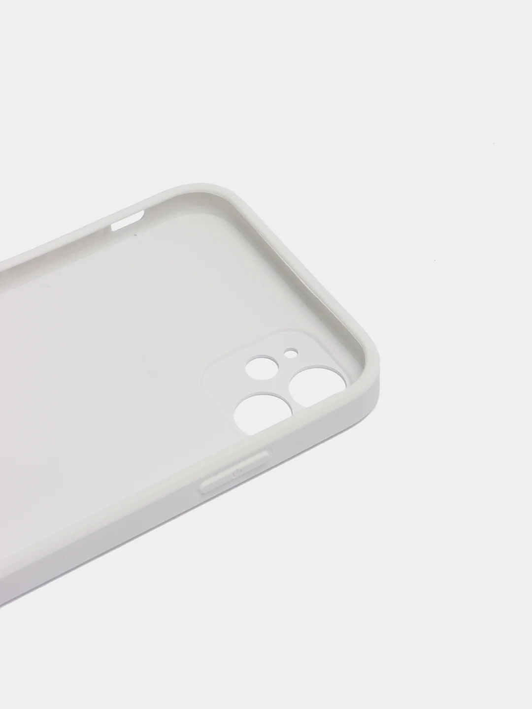 Бежевый меланж чехол для iPhone 11, силиконовый, со стеклянной панелью
