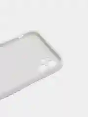 Бежевый меланж чехол для iPhone 11, силиконовый, со стеклянной панелью