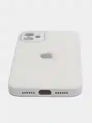 Бежевый меланж чехол для iPhone 11, силиконовый, со стеклянной панелью