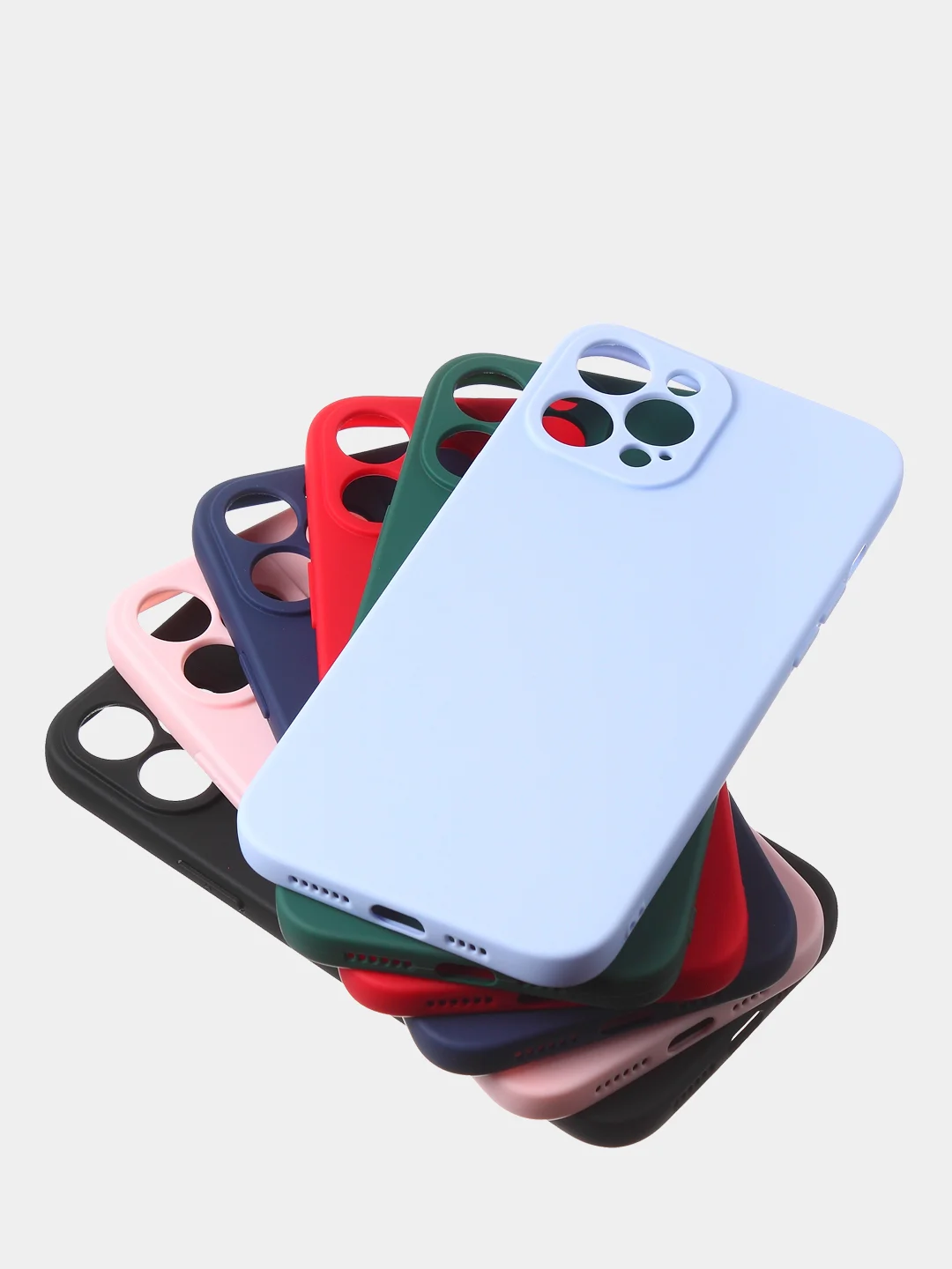 Красный чехол для iPhone 12 ProMax цветной матовый