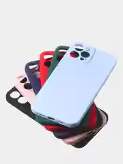 Красный чехол для iPhone 12 ProMax цветной матовый