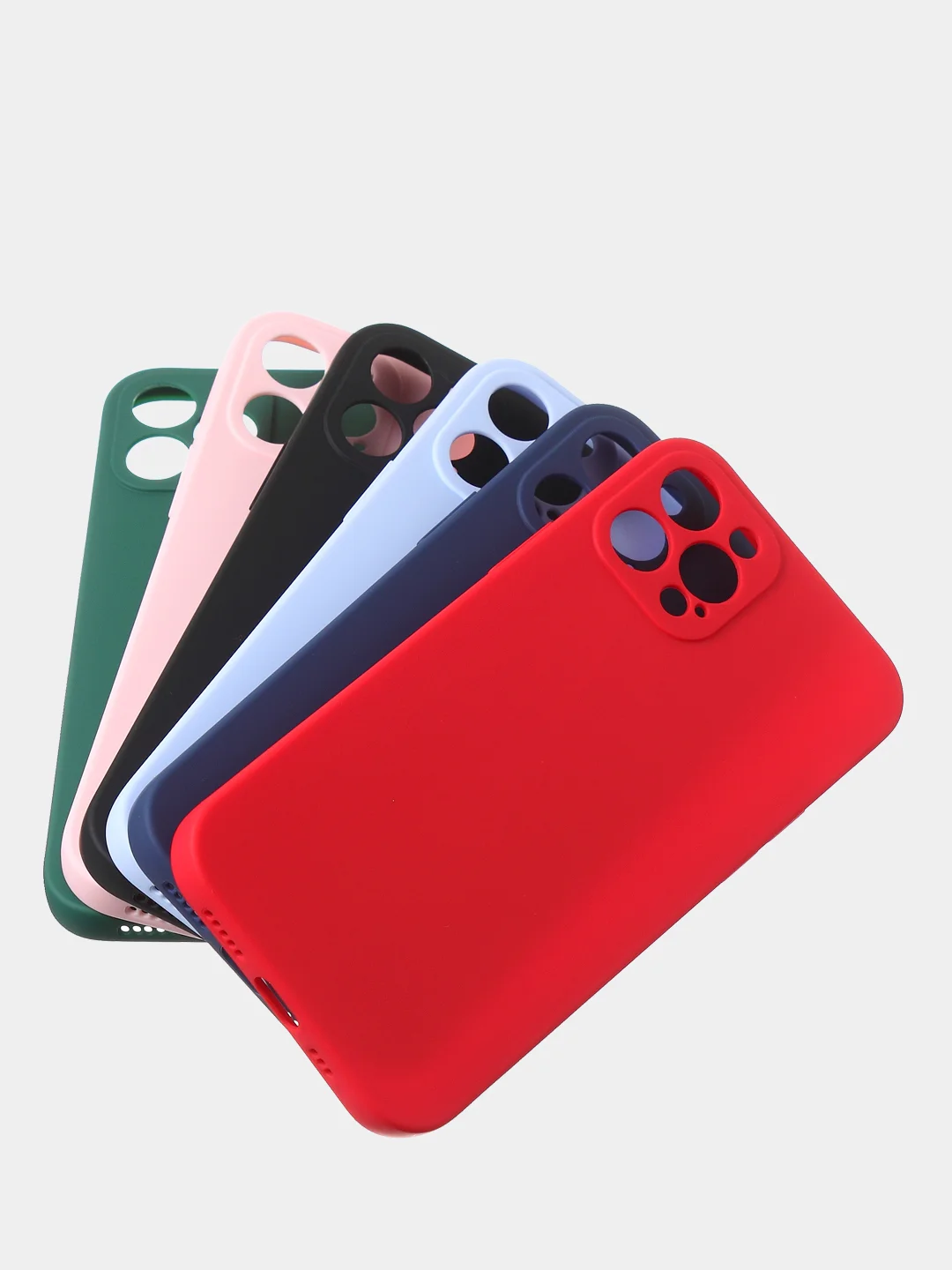 Красный чехол для iPhone 12 Pro цветной матовый