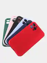 Красный чехол для iPhone 12 Pro цветной матовый