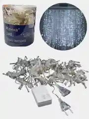Белый новогодняя гирлянда-штора, холодный свет
