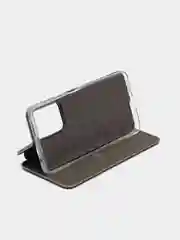 Серебряный чехол книжка для Xiaomi 11T, Xiaomi 11T PRO на магните с функцией подставки