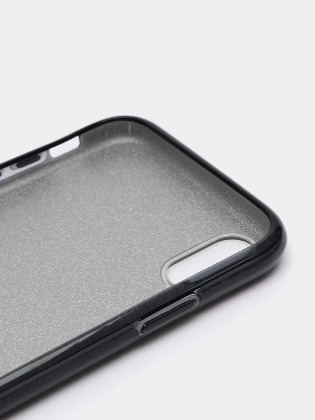 Угольный чехол блестящий для iPhone XR, накладка c блестками