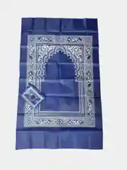 Бордовый молитвенный коврик для намаза, дорожный, с компасом