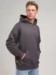 Угольный худи мужское оверсайз, без начеса