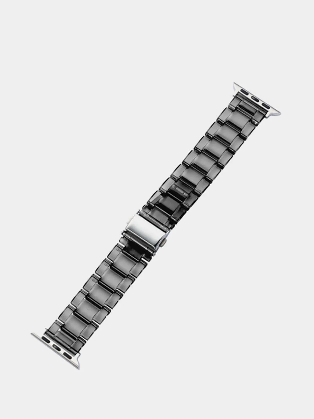 Желтый пластиковый прозрачный ремешок для часов Apple Watch (42 мм 44 мм 45 мм)