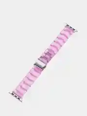 Желтый пластиковый прозрачный ремешок для часов Apple Watch (42 мм 44 мм 45 мм)