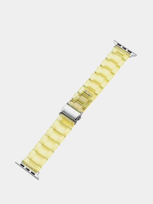 Пластиковый прозрачный ремешок для часов Apple Watch (42 мм 44 мм 45 мм)