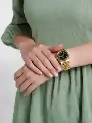 Бронзовый женские наручные часы. Подарочный набор часов