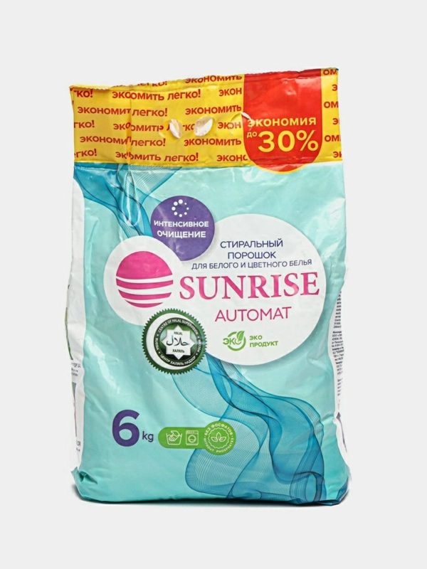 Стиральный порошок Sunrise, 6 кг