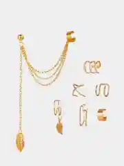 Серьги-каффы с подвеской, регулируемые, набор из 7 штук