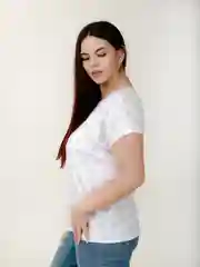 Серебряный milena21 Футболка женская хлопковая "ЛИДИЯ"