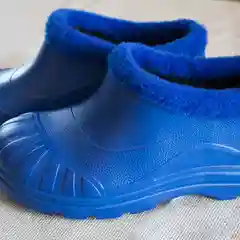 Синий галоши утепленные женские, ЭВА