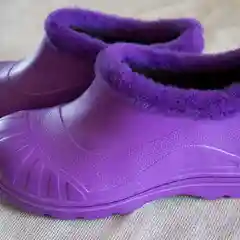 Сиреневый галоши утепленные женские, ЭВА