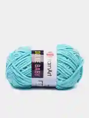 Лазурный пряжа плюшевая YarnArt "Dolce Baby", 100% микрополиэстер, 50 г, 85 м