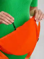 Оранжевый сумка бананка женская мужская