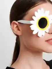 Белый солнцезащитные очки "Ромашка"
