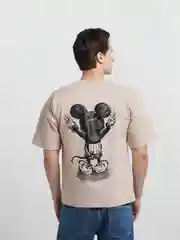 Бежевый футболка мужская