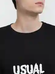 Черный футболка мужская