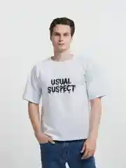 Белый футболка мужская
