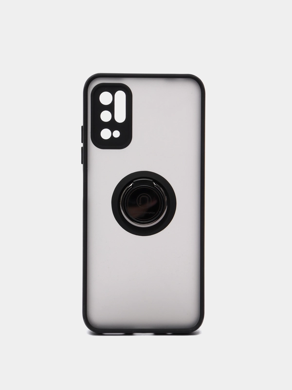Чехол противоударный Xiaomi Poco M3 Pro, Redmi Note 10 5G, Note 10T c магнитом и кольцом