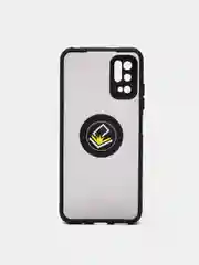 Чехол противоударный Xiaomi Poco M3 Pro, Redmi Note 10 5G, Note 10T c магнитом и кольцом