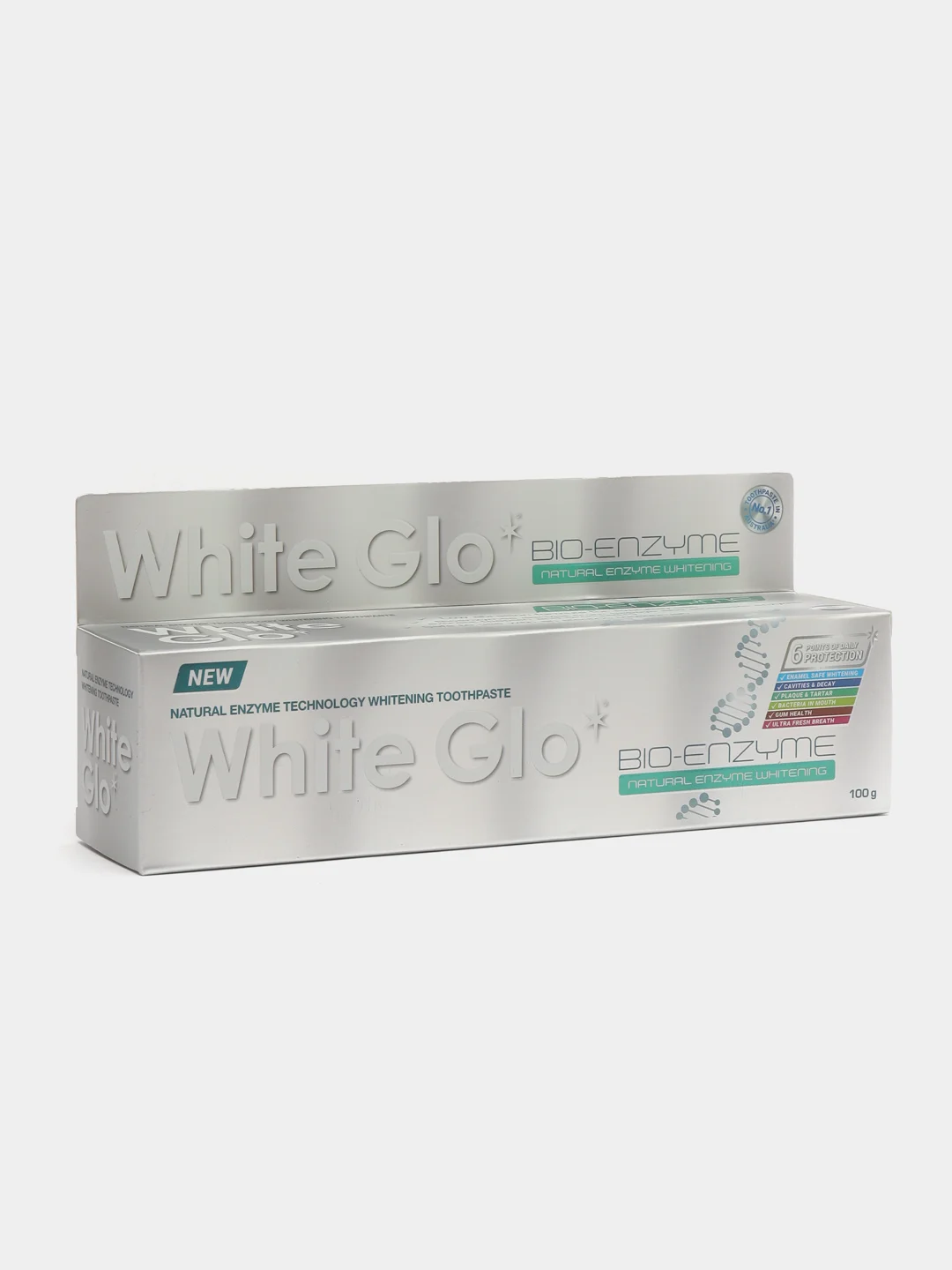 Зубная паста отбеливающая White Glo Биоэнзим, 100 грамм