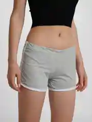 Серый женские спортивные шорты, хлопковые