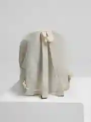 Бежевый рюкзак тканевый